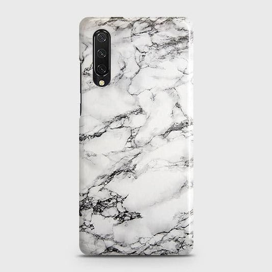 Huawei Y9s Cover - Matte Finish - Trendy Mysterious White Marble Printed Hard Case with Life Time Colors Guarantee