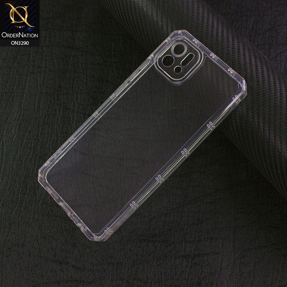 Oppo A16K Cover - Four Sided Airbag With Camera Protection Clear Transparent Soft Case