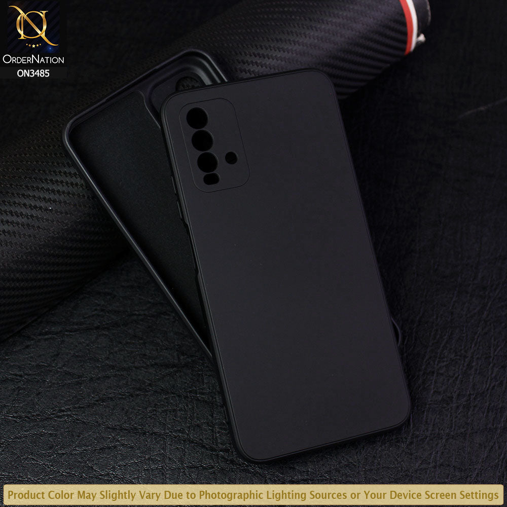 Xiaomi Redmi Note 9 4G Cover - Black - ONation Silica Gel Series - HQ Liquid Silicone Elegant Colors Camera Protection Soft Case