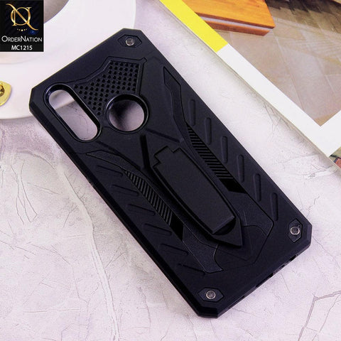 Oppo A31 Cover - Black - Luxury Hybrid Shockproof Stand Case