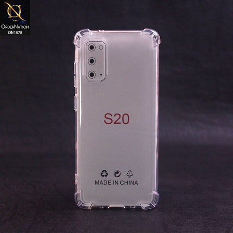 Soft 4D Design Shockproof Silicone Transparent Clear Case For Samsung Galaxy S20