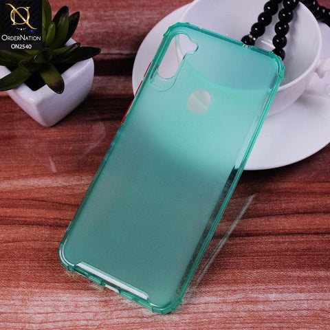 Samsung Galaxy A11 Cover - Sea Green - Candy Assorted Color Soft Semi-Transparent Case