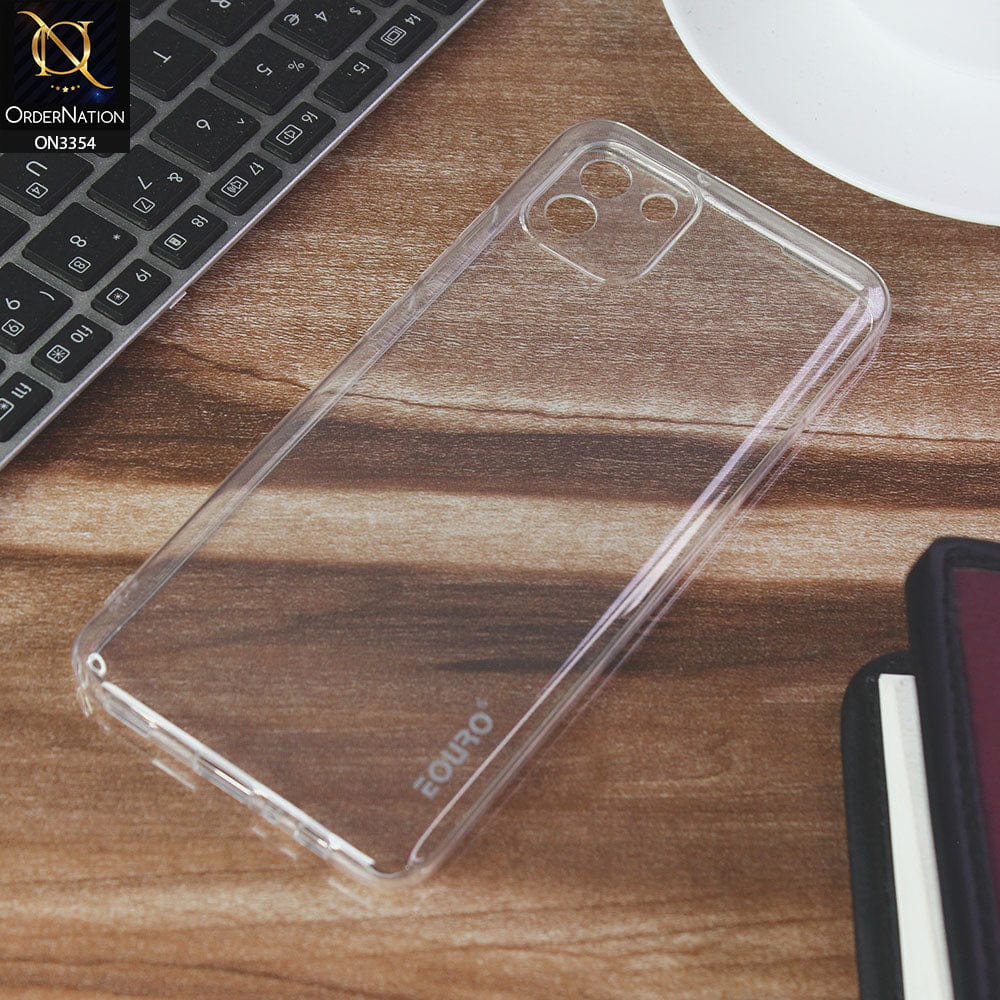 Samsung Galaxy A03 Cover - Transparent - EOURO Shock Resistant Soft Silicone Camera Protection Case