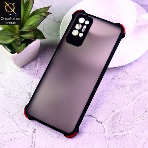 Tecno Pova 2 Cover - Black - Translucent Matte Shockproof Full Camera Protection Case