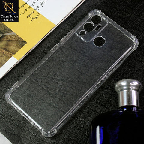 Vivo Y35 Cover - Soft 4D Design Shockproof Silicone Transparent Clear Camera Protection Case