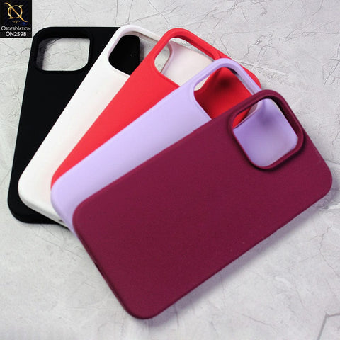 iPhone 14 Pro Cover - Magenta - HQ Silica Gel Shockproof Matte Soft Silicone Case