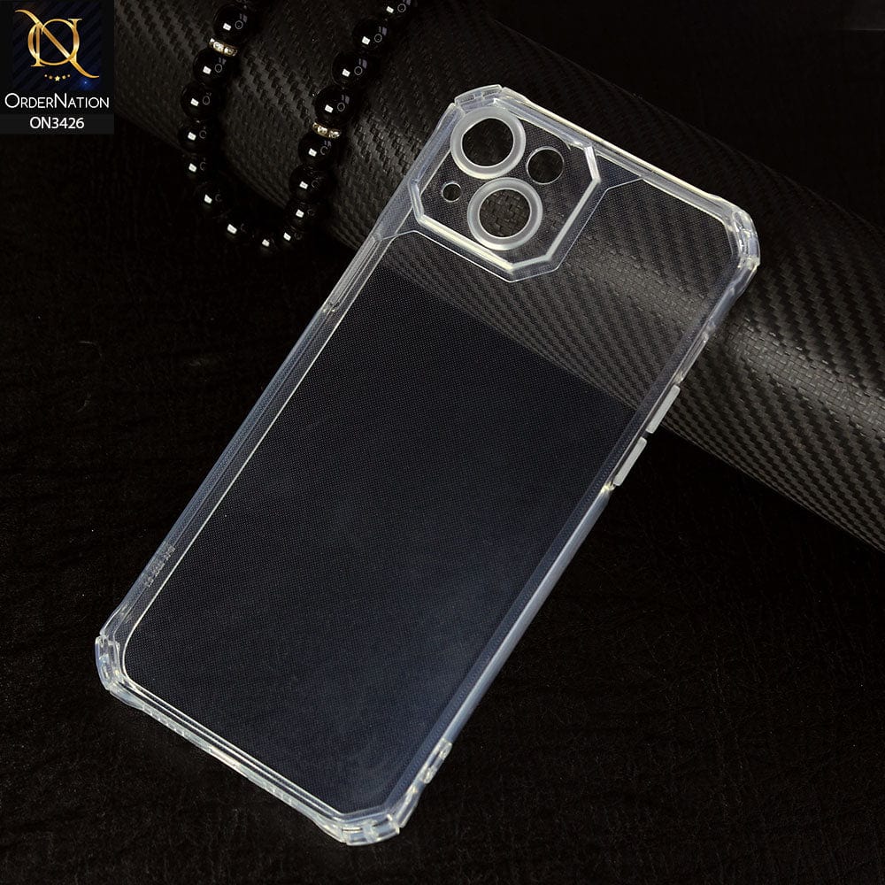 iPhone 14 Plus Cover - Transparent - New Soft TPU Shock Proof Bumper Transparent Protective Case with Camera Protection