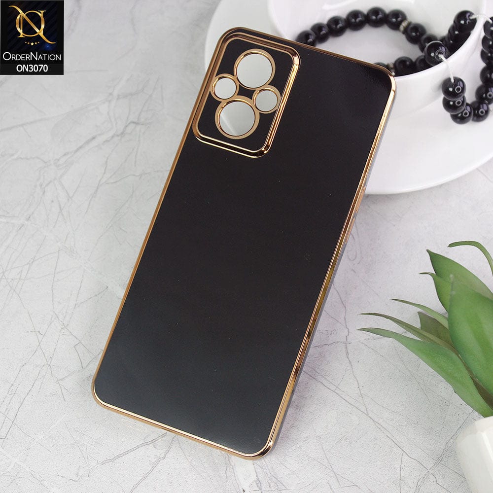 Oppo Reno 7 Lite Cover - Black - Electroplating Silk Shiny Soft Case With Camera Protection