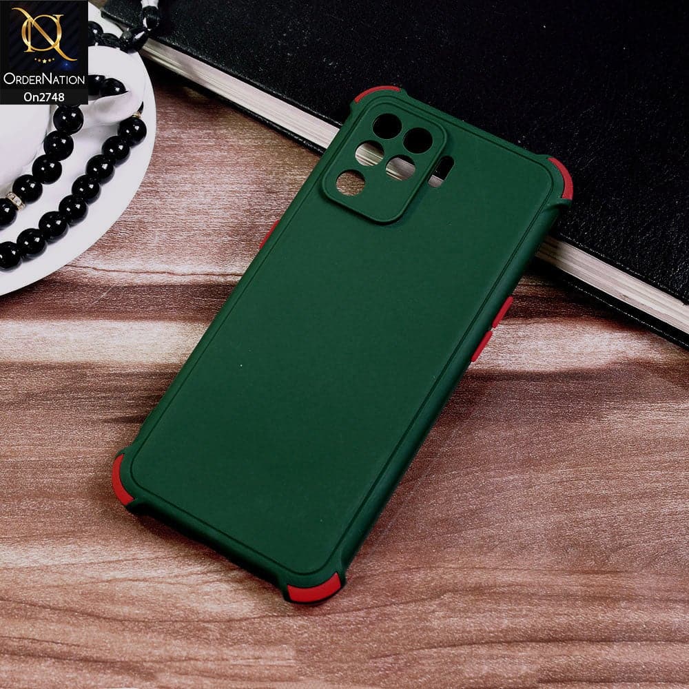 Oppo F19 Pro Cover - Dark Green - Soft New Stylish Matte Look Case