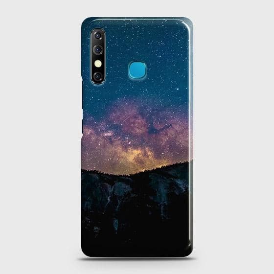 Infinix Hot 8 Cover - Matte Finish - Embrace Dark Galaxy  Trendy Printed Hard Case with Life Time Colors Guarantee