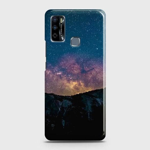 Infinix Hot 9 Play Cover - Matte Finish - Embrace Dark Galaxy  Trendy Printed Hard Case with Life Time Colors Guarantee