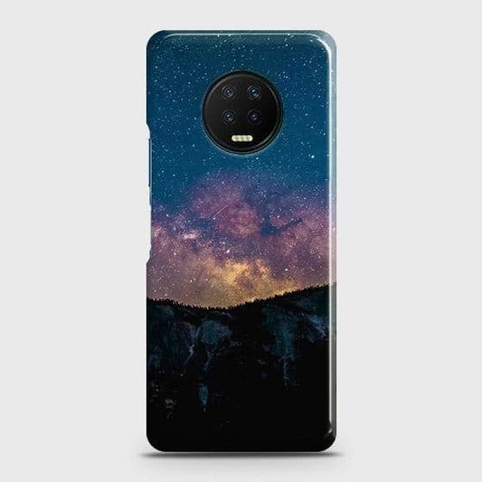 Infinix Note 7 Cover - Matte Finish - Embrace Dark Galaxy  Trendy Printed Hard Case with Life Time Colors Guarantee