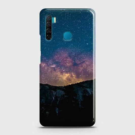 Infinix S5 Cover - Matte Finish - Embrace Dark Galaxy  Trendy Printed Hard Case with Life Time Colors Guarantee