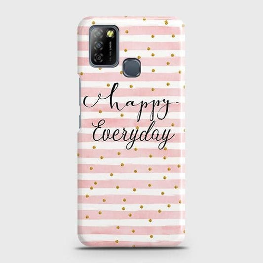 Infinix Smart 5 Cover - Trendy Happy Everyday Printed Hard Case with Life Time Colors Guarantee