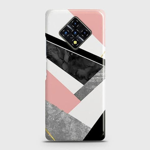 Infinix Zero 8 Cover - Matte Finish - Geometric Luxe Marble Trendy Printed Hard Case with Life Time Colors Guarantee