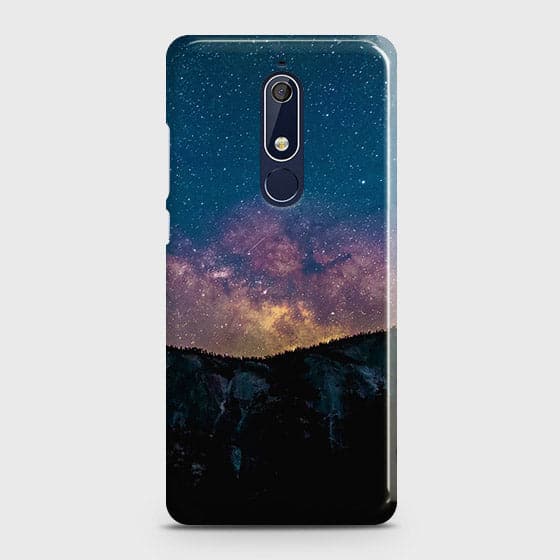 Nokia 5.1 Plus / Nokia X5 Cover - Matte Finish - Embrace, Dark  Trendy Printed Hard Case With Life Time Colour Guarantee