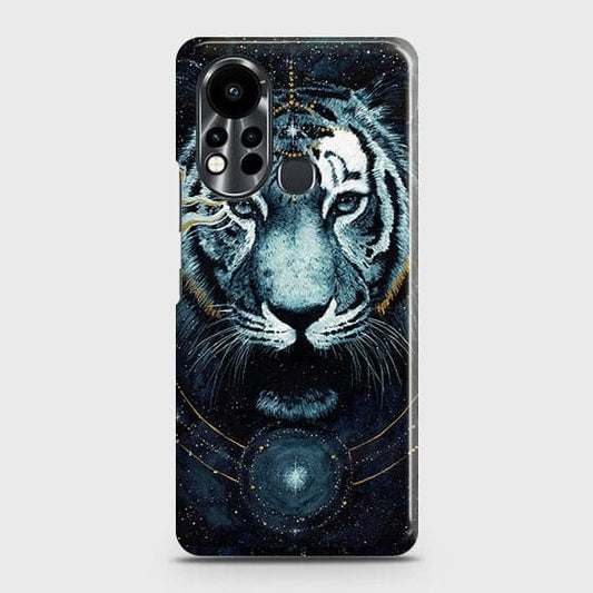 Infinix Hot 11s Cover - Vintage Galaxy Tiger Printed Hard Case with Life Time Colors Guarantee