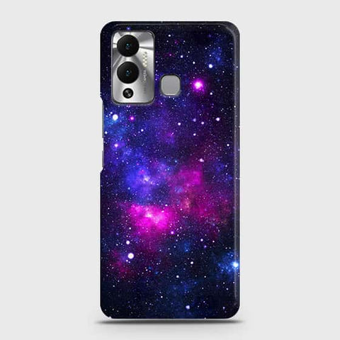 Infinix Hot 12 Play Cover - Dark Galaxy Stars Modern Printed Hard Case with Life Time Colors Guarantee