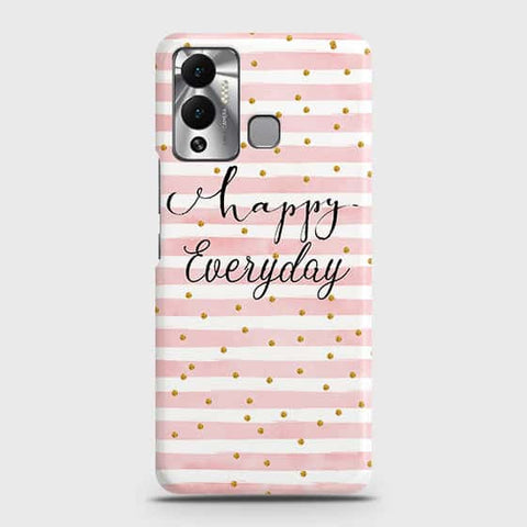 Infinix Hot 12 Play Cover - Trendy Happy Everyday Printed Hard Case with Life Time Colors Guarantee