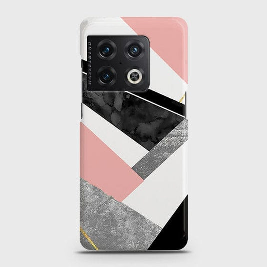 OnePlus 10 Pro Cover - Geometric Luxe Marble Trendy Printed Hard Case with Life Time Colors Guarantee