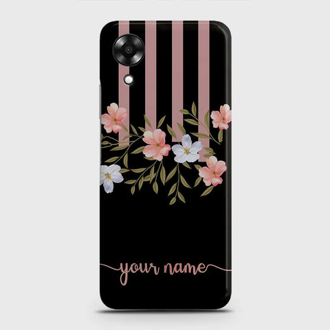 Oppo A17k Cover - Floral Series - Matte Finish - Snap On Hard Case with LifeTime Colors Guarantee