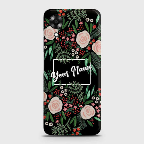 Oppo A17k Cover - Floral Series - Matte Finish - Snap On Hard Case with LifeTime Colors Guarantee