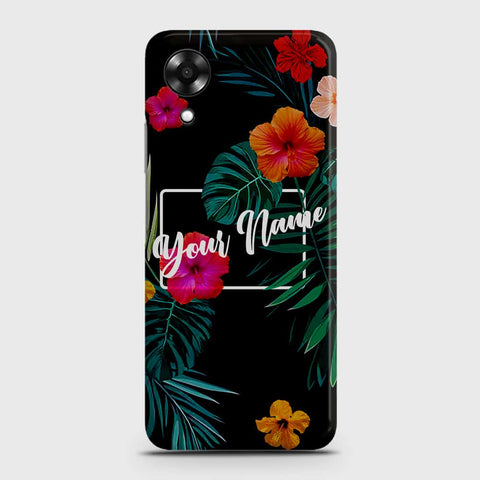 Oppo A17k Cover - Floral Series - Matte Finish - Snap On Hard Case with LifeTime Colors Guarantee