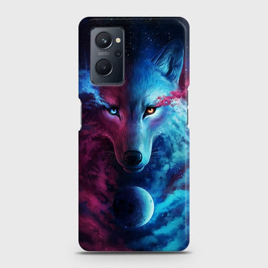 Realme 9i Cover - Infinity Wolf Trendy Printed Hard Case with Life Time Colors Guarantee