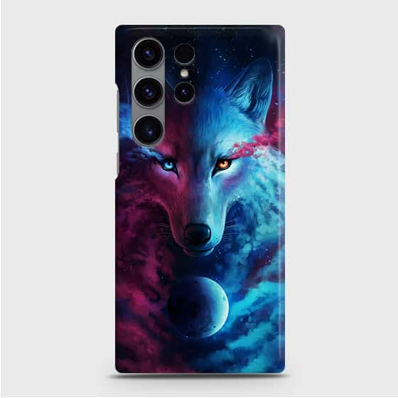 Samsung Galaxy S23 Ultra 5G Cover - Infinity Wolf Trendy Printed Hard Case with Life Time Colors Guarantee