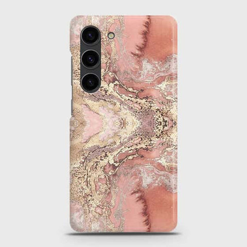 Samsung Galaxy S23 5G Cover - Trendy Chic Rose Gold Marble Printed Hard Case with Life Time Colors Guarantee