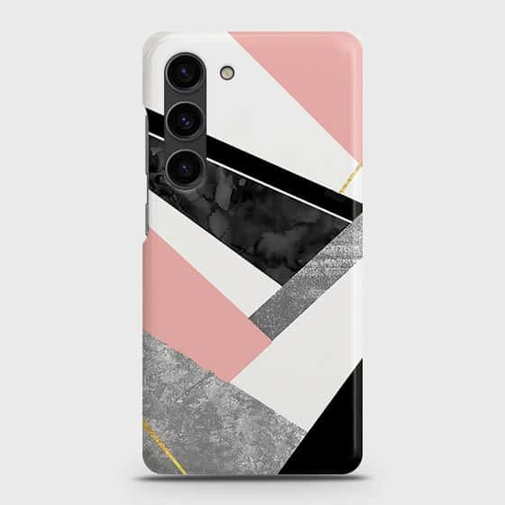 Samsung Galaxy S23 5G Cover - Geometric Luxe Marble Trendy Printed Hard Case with Life Time Colors Guarantee