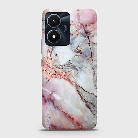 Vivo Y02s Cover - Violet Sky Marble Trendy Printed Hard Case with Life Time Colors Guarantee