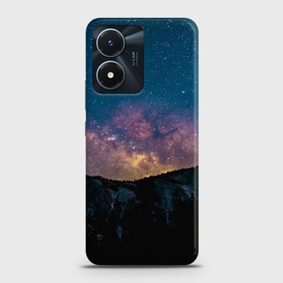 Vivo Y02s Cover - Embrace Dark Galaxy  Trendy Printed Hard Case with Life Time Colors Guarantee