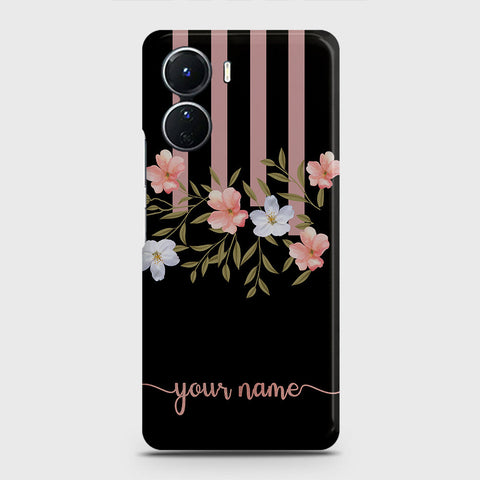 Vivo Y16 Cover - Floral Series - Matte Finish - Snap On Hard Case with LifeTime Colors Guarantee