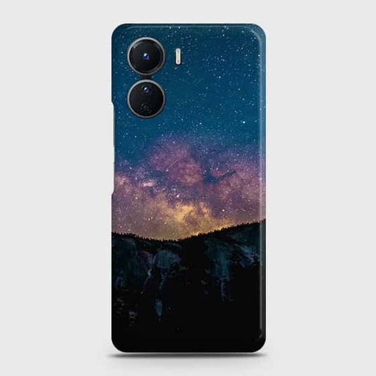 Vivo Y16 Cover - Embrace Dark Galaxy  Trendy Printed Hard Case with Life Time Colors Guarantee