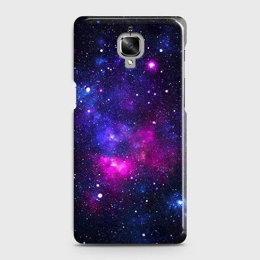 OnePlus 3 Cover - Dark Galaxy Stars Modern Printed Hard Case with Life Time Colors Guarantee