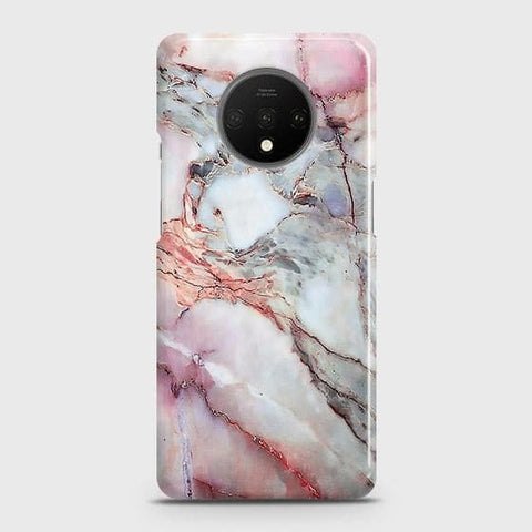 OnePlus 7TCover - Violet Sky Marble Trendy Printed Hard Case with Life Time Colors Guarantee