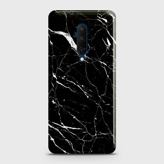 OnePlus 7 Pro Cover - Trendy Black Marble Printed Hard Case with Life Time Colors Guarantee (Fast Delivery)