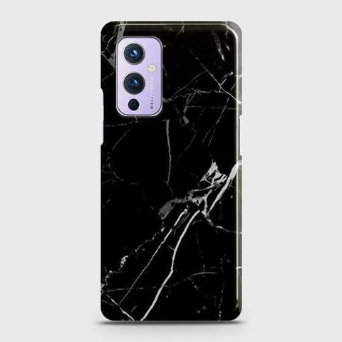 OnePlus 9 Cover - Black Modern Classic Marble Printed Hard Case with Life Time Colors Guarantee b62