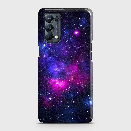 Oppo Reno 5 4G Cover - Dark Galaxy Stars Modern Printed Hard Case with Life Time Colors Guarantee