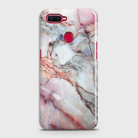 Oppo A12 Cover - Violet Sky Marble Trendy Printed Hard Case with Life Time Colors Guarantee