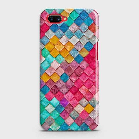 Oppo A12e Cover - Chic Colorful Mermaid Printed Hard Case with Life Time Colors Guarantee