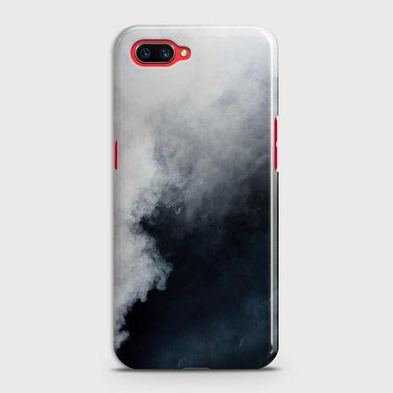 Oppo A12e Cover - Matte Finish - Trendy Misty White and Black Marble Printed Hard Case with Life Time Colors Guarantee