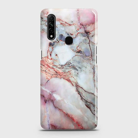 Oppo A31 Cover - Violet Sky Marble Trendy Printed Hard Case with Life Time Colors Guarantee