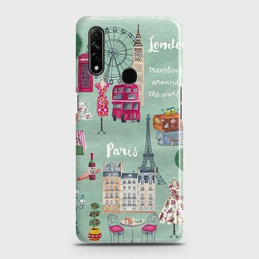 Oppo A31 Cover - Matte Finish - London, Paris, New York ModernPrinted Hard Case with Life Time Colors Guarantee (Fast Delivery)