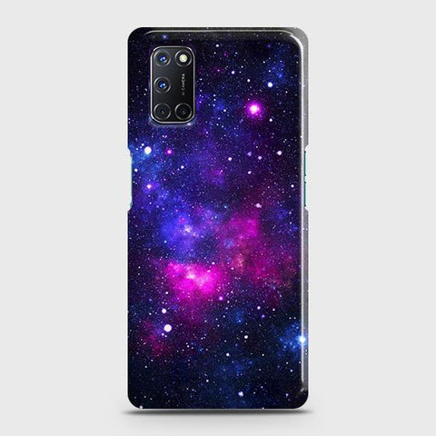 Oppo A52 Cover - Dark Galaxy Stars Modern Printed Hard Case with Life Time Colors Guarantee