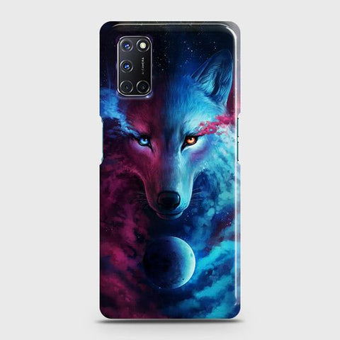 Oppo A92 Cover - Infinity Wolf Trendy Printed Hard Case with Life Time Colors Guarantee