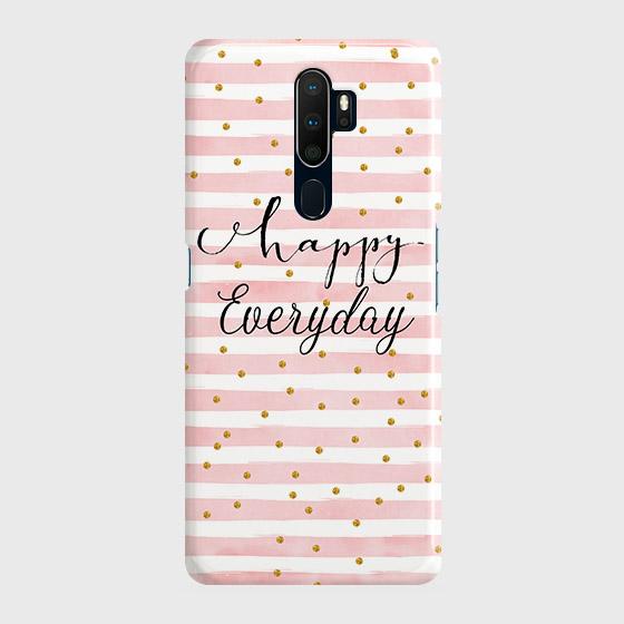 Oppo A9 2020 Cover - Trendy Happy Everyday Printed Hard Case with Life Time Colors Guarantee B79