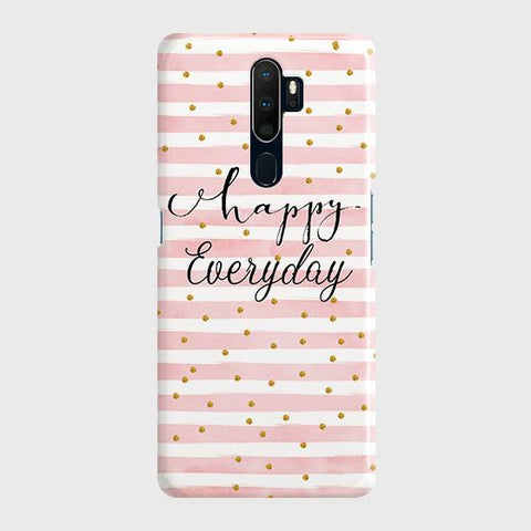 Oppo A9 2020 Cover - Trendy Happy Everyday Printed Hard Case with Life Time Colors Guarantee B79