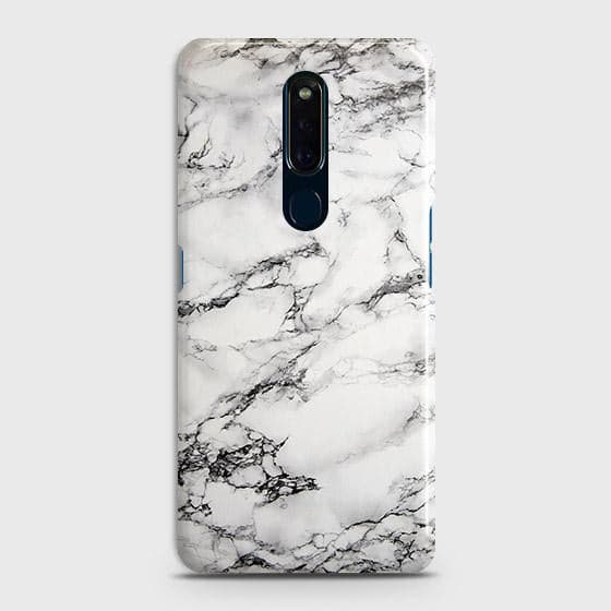 Oppo F11 Cover - Matte Finish - Trendy Mysterious White Marble Printed Hard Case with Life Time Colors Guarantee